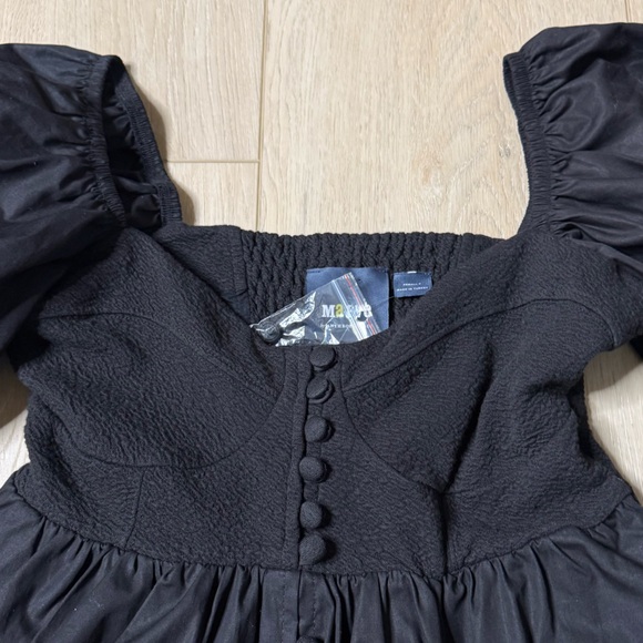 Anthropologie NWT Maeve Puff-Sleeved Sweetheart Mini Dress Babydoll XS Petite - Picture 11 of 12
